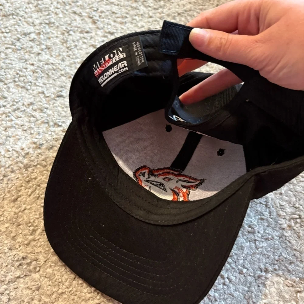 Lehigh Valley Iron Pigs Black Cap Hat with Orange Embroidered Logo Minor League